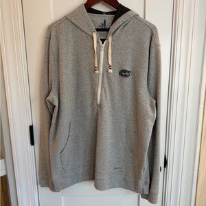 johnnie-O Georgie Hoodie, Florida Gators Heather Gray Quarter-Zip Hoodie